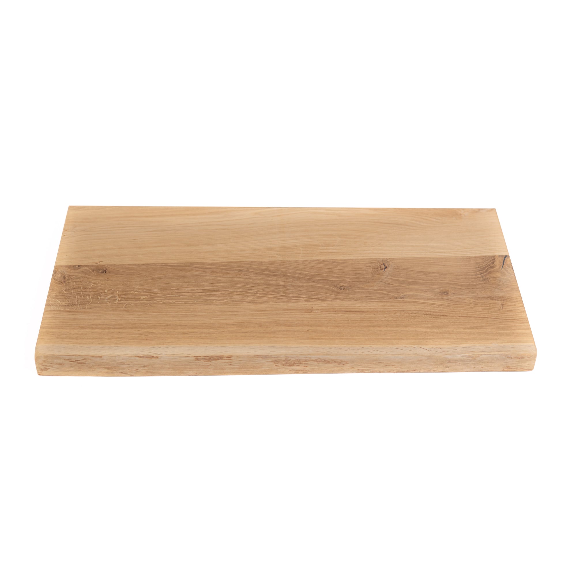 Solid oak floating shelf as an element of modern Scandinavian interior